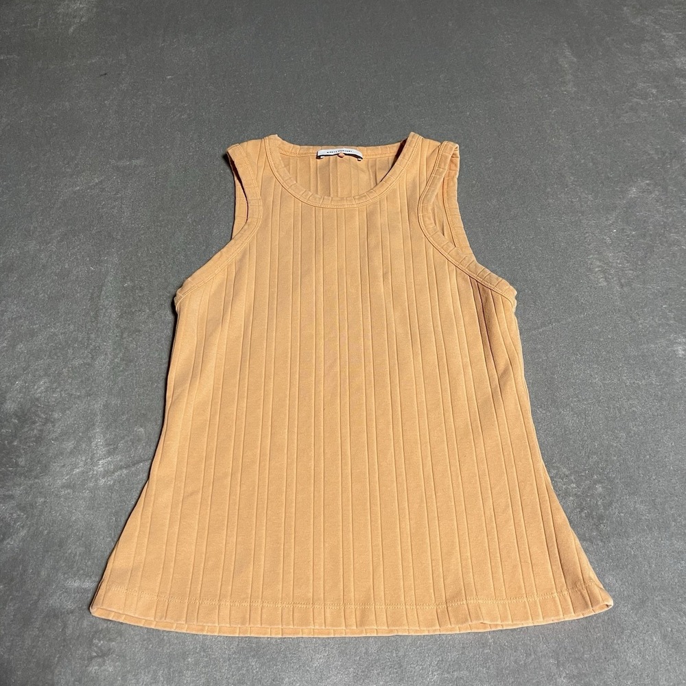 Ninety Percent Tank Top Womens Medium Orange Organic Cotton Stretch Beach Casual